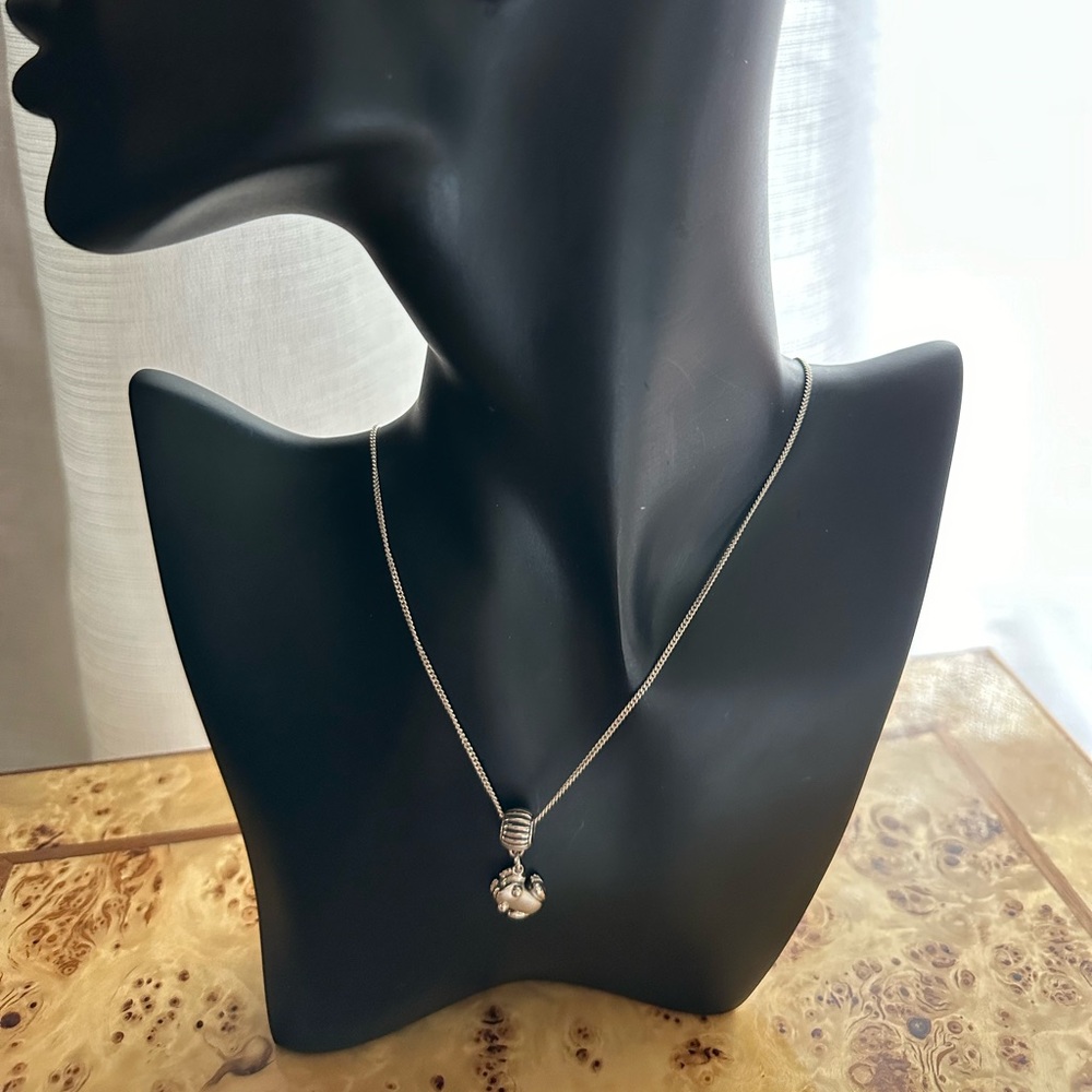 NWOT Coquí (Puerto Rican tree frog) Pendant Necklace Sterling Silver
